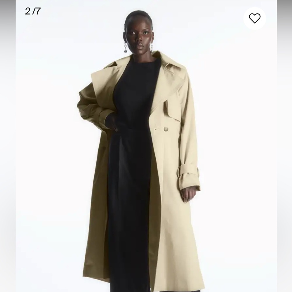 COS Beige Belted Trench Coat - Picture 2 of 10
